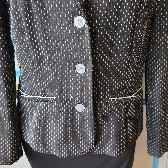 DressBarn Black and white textured Blazer - Picture 4 of 14